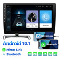 Ele-mall Double Din Car Stereo, 10.1" Android 10.1 Car MP5 Player, HD Touch Screen Car Radio W/Bluetooth Mirror Link GPS Function, Rear Camera Included