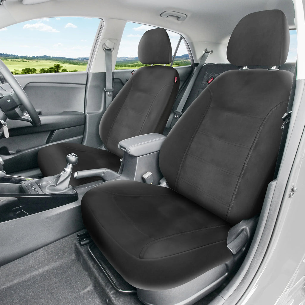 Genuine Dickies 2 Piece Durazone Car Chair Covers, Black