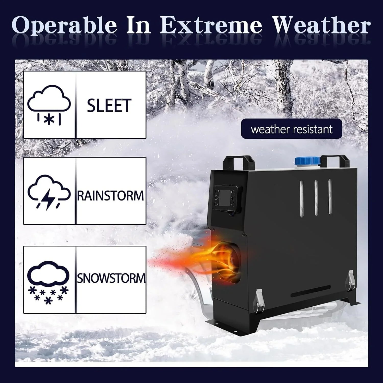 JSTUOKE 5-8KW Diesel Air Heater All in One Control and LCD Display, Fast Heating, for RV Truck, Boat, Bus, Car Trailer, Motorhomes, Caravans