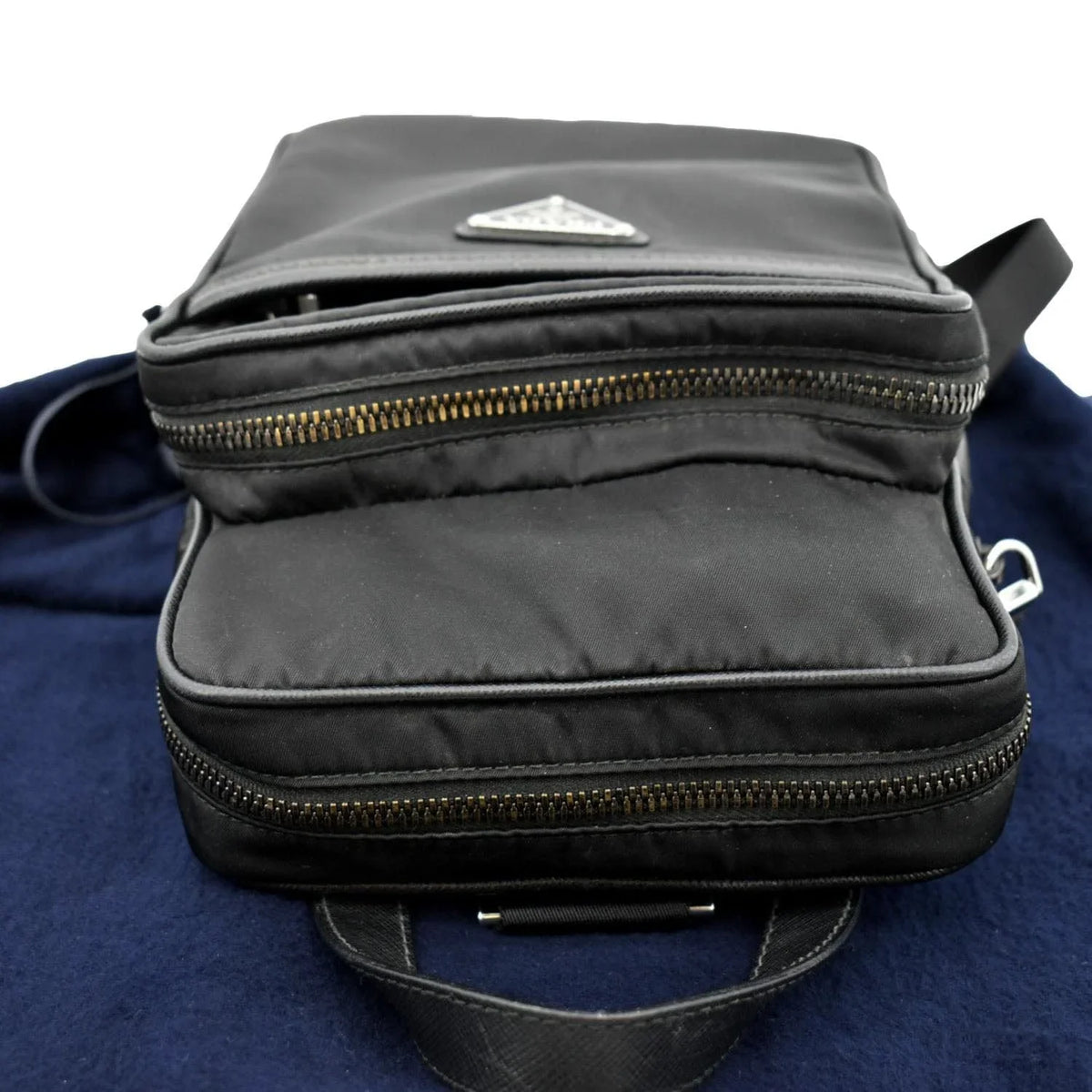 Pre-owned PRADA 2vz026 Nylon Backpack Bag Black