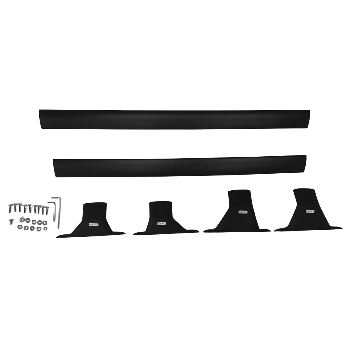 Ikon Motorsports Roof Rack Compatible With 2018-2024 Ford Expedition & Lincoln Navigator Black Top Roof Rack Cross Bar Cargo Luggage Carrier Aluminum 6PCS
