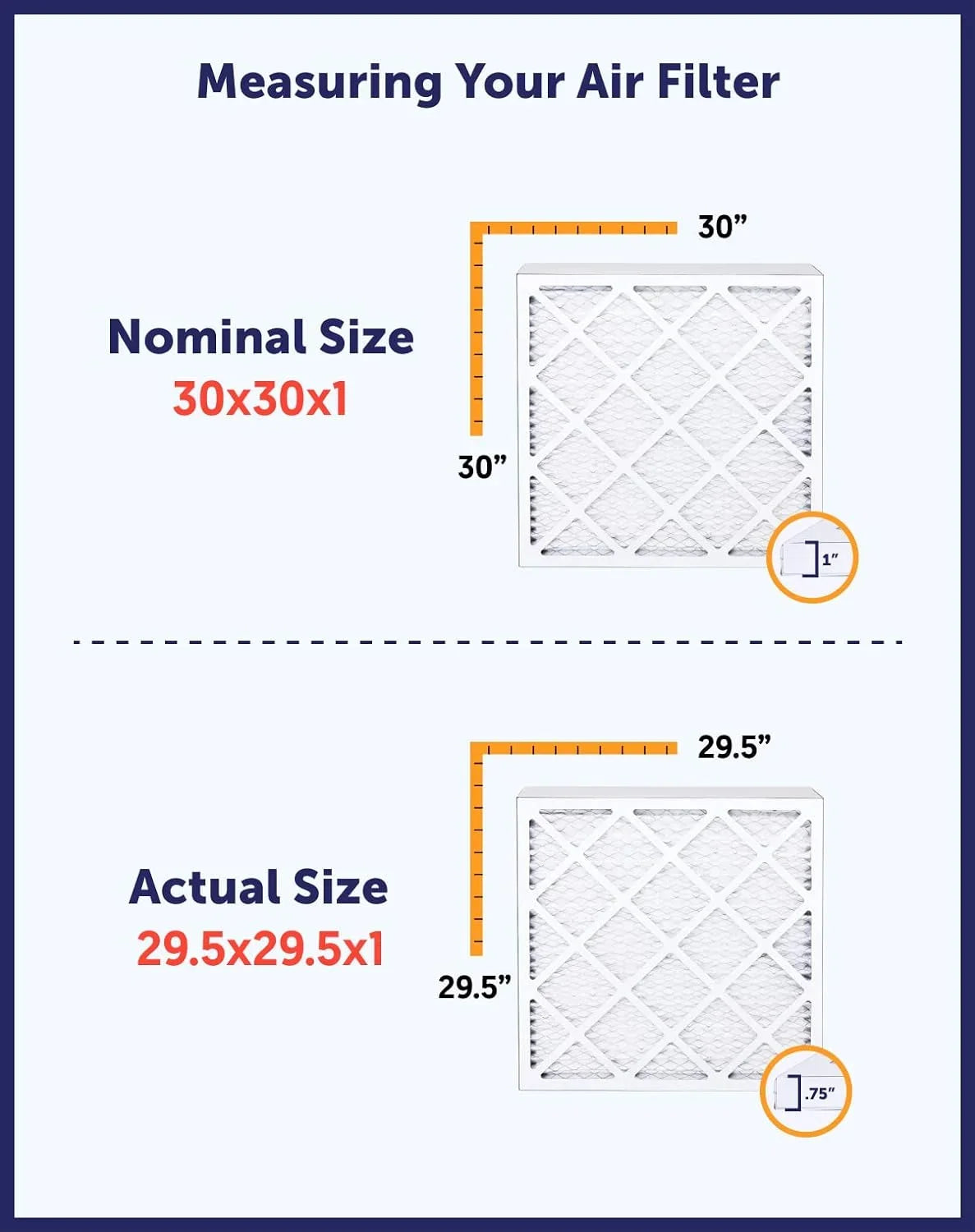 Filter King 38x20x1a Air Filter | 4-PACK | MERV 8 HVAC Pleated A/C Furnace Filters | MADE IN USA | Actual Size: 38 x 20 x .75"