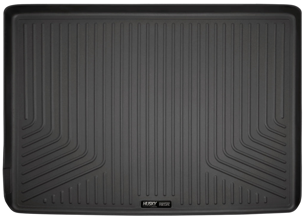Husky by RealTruck - 28221 Compatible with 2015-19 Cadillac Escalade ESV, 2015-19 Chevrolet Suburban, 2015-19 GMC Yukon XL Cargo Liner Behind 3rd Saddle Black
