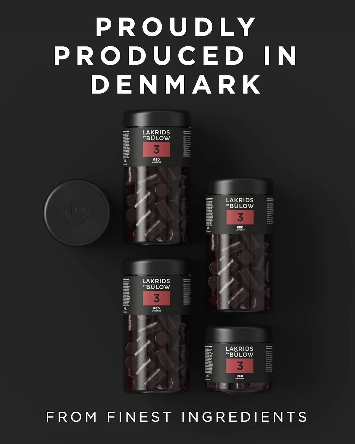 3 Red Licorice 5.29 OZ Vegan Gourmet Licorice From Denmark Gluten & Without Gelatine
