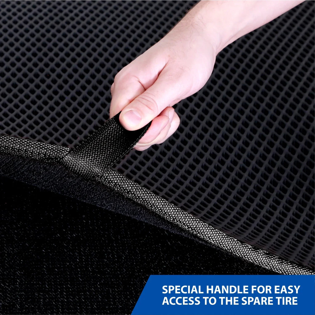 Goodyear Custom Fit Cargo Mat Liner for Jeep Wrangler 2019-2024 - Heavy Duty Trunk Liner, Dimond Shape, Luggage with Waterproof, Liquid & Dirt Trapping Technology - Anti-Slip Cargo Liner-GY004563