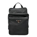 Pre-owned PRADA 2vz026 Nylon Backpack Bag Black