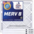 Filter King 38x20x1a Air Filter | 4-PACK | MERV 8 HVAC Pleated A/C Furnace Filters | MADE IN USA | Actual Size: 38 x 20 x .75"
