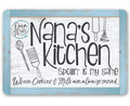 Metal Sign - Nana's Kitchen - Durable Metal Sign - Use Indoor/Outdoor - Makes a Great Kitchen Decor and Housewarming Gift Under $25 (12" x 18")
