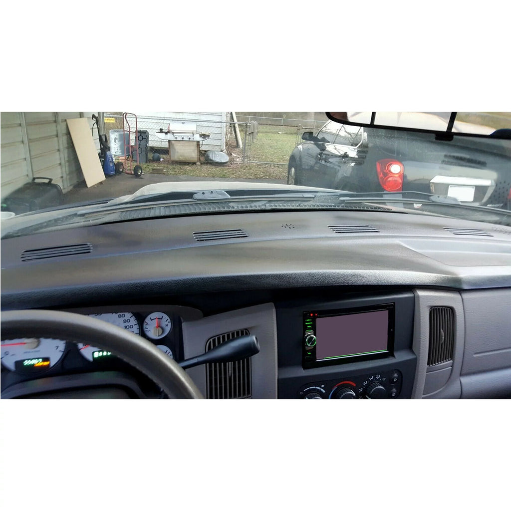 Kojem Dashboard Cover for 2002 2003 2004 2005 Dodge Ram 1500 2500 3500 Molded Dash Pad Board Cover Skin Cap Protector Overlay Black