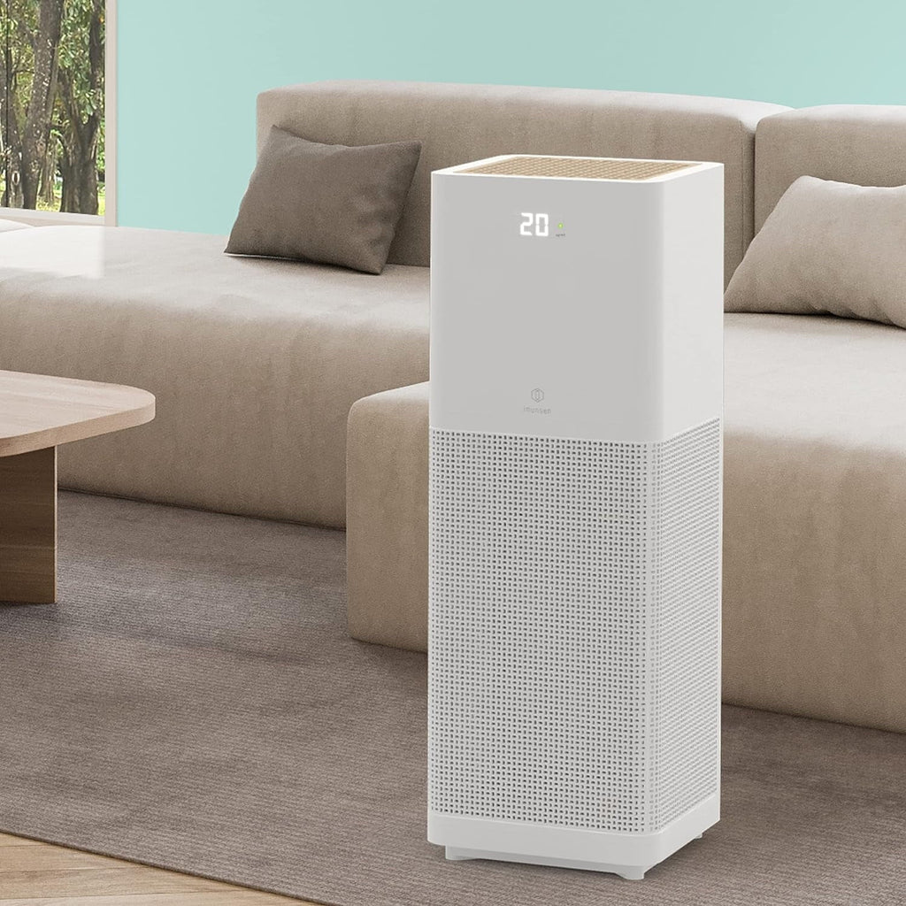 Open Box IMUNSEN M-001W True HEPA 13 Filter Air Purifier with Quiet Auto Sleep Mode,White