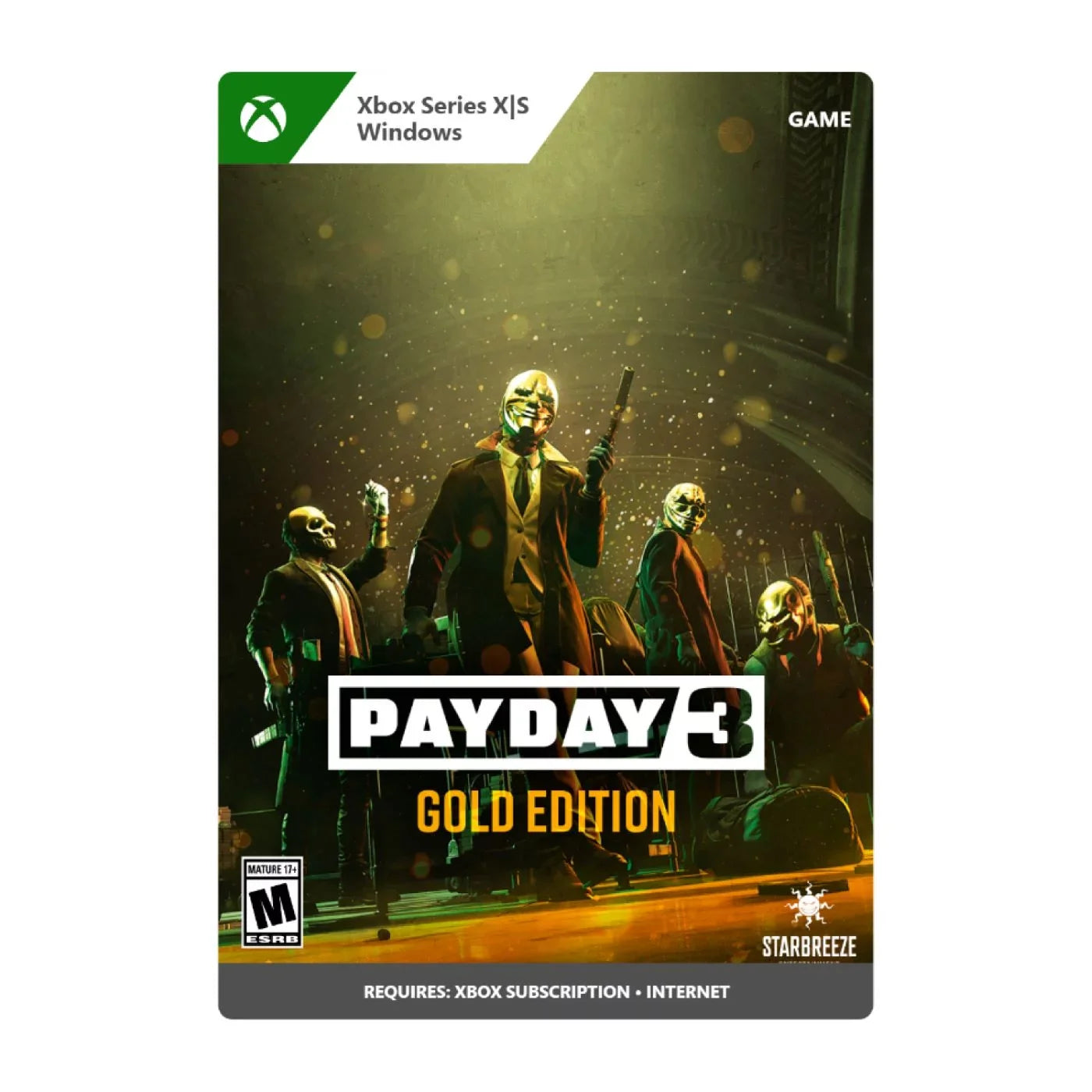 Payday 3: Gold Edition - Xbox One, Xbox Series X|S, Windows 10 [Digital]