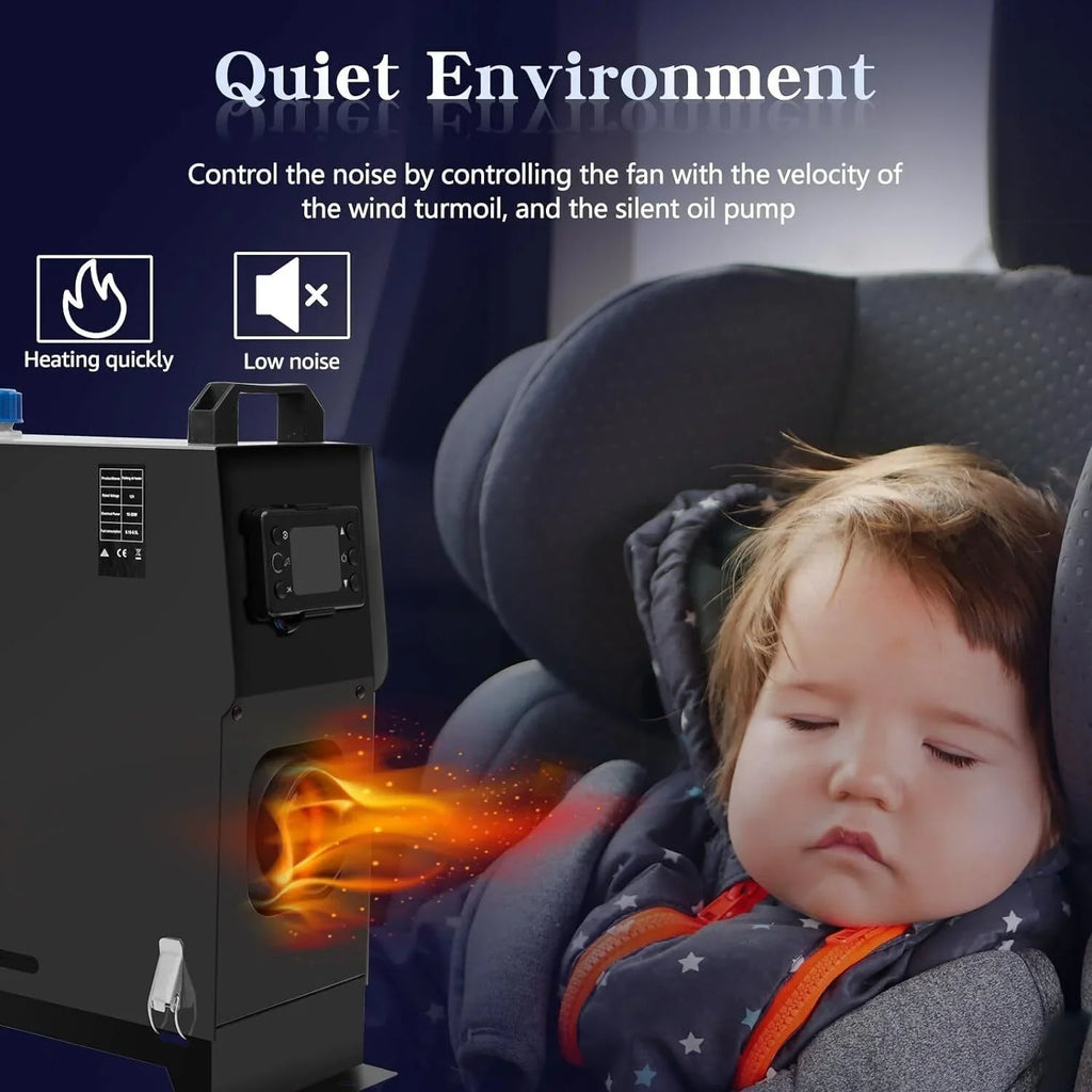 JSTUOKE 5-8KW Diesel Air Heater All in One Control and LCD Display, Fast Heating, for RV Truck, Boat, Bus, Car Trailer, Motorhomes, Caravans
