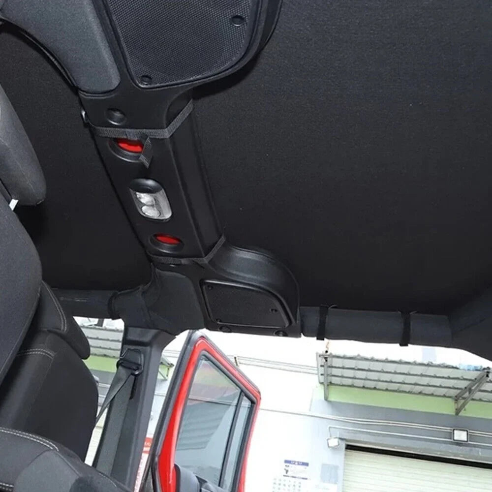 JLLOM Durable Leather Top Sunshade Protection for Jeep Wrangler JK JKU 07-18 - Effortless Installation, Superior Sun Protection