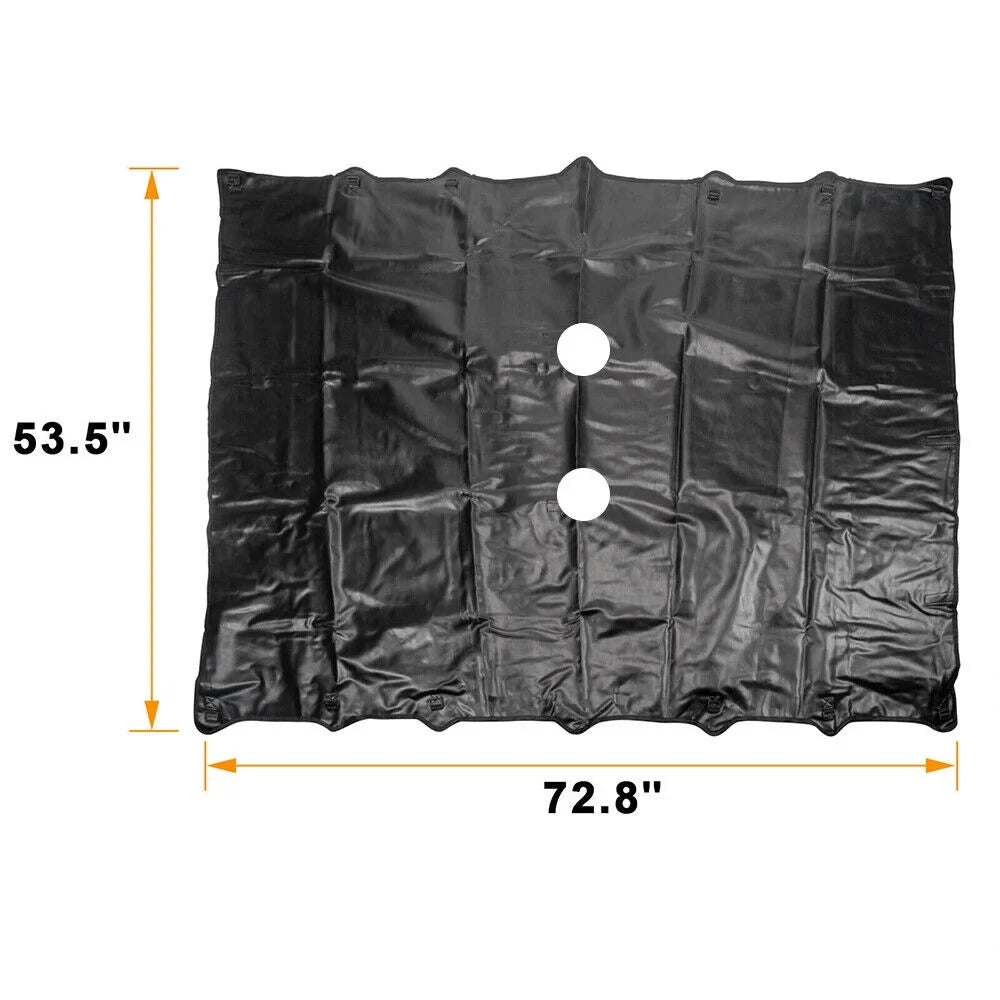 JLLOM Durable Leather Top Sunshade Protection for Jeep Wrangler JK JKU 07-18 - Effortless Installation, Superior Sun Protection